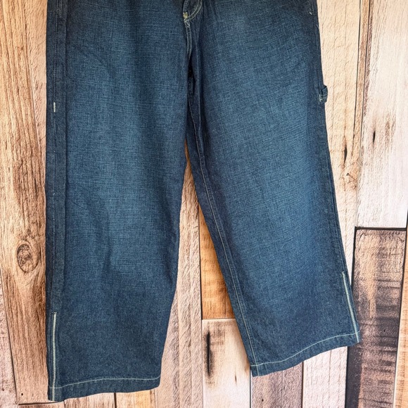 JNCO Jeans Bulldog Graphic Wide Leg Vintage 90s Y2K Skater Streetwear OG 34x30 - Picture 4 of 12